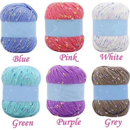 High Quality Baby Cotton Cashmere Yarn For Hand Knitting Crochet Worsted Wool Thread Colorful Eco-dyed Needlework