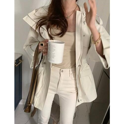 WICCON Women's Hooded Trench Coats