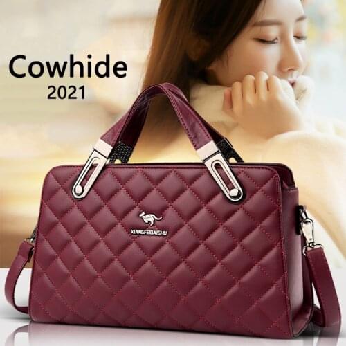 Genuine Brand Lingge Luxury Handbags Women Bags Designer Handbags High Quality Female Shoulder Crossbody Bags For Women 2021 Sac