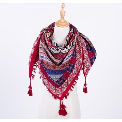 Womens scarf is made up of all cotton fabric to highlight fashionable and elegant girls