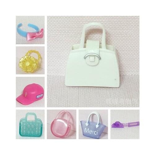 1/6 30cm bag licca rainbow high school Original Doll DIY Accessories Purple White Hair Doll Heads nuannuanmengwu