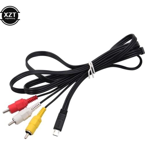 1pc Multi Audio Video Cable Camera Connecting Home TV HDTV to RCA Adapter For Sony HDR-PJ220/CX230/CX220/PJ240/CX240 AV Cable