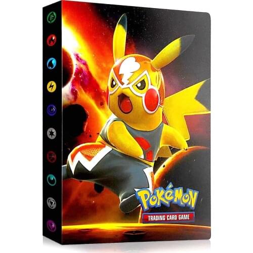 Pokemon Cards Album Book 240Pcs Anime Card Collectors Holder Game Trade GX Cards Binder Top Loaded List Toys Gift For Children
