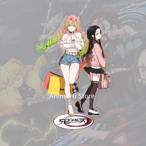 Anime Kimetsu no Yaiba Cosplay Toys Kamado Nezuko Hashibira Inosuke Tsuyuri Kanao Acrylic Figures Model Dolls 15cm For Gift
