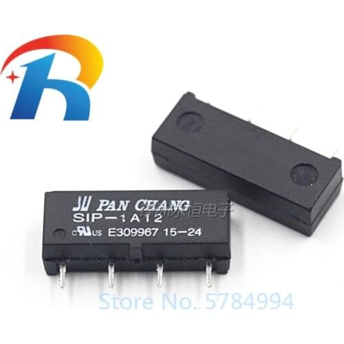 Free shipping 50Pcs New Reed switch relay SIP-1A05 5VDC SIP-1A12 12VDC SIP-1A24 24VDC Miniature 4PIN