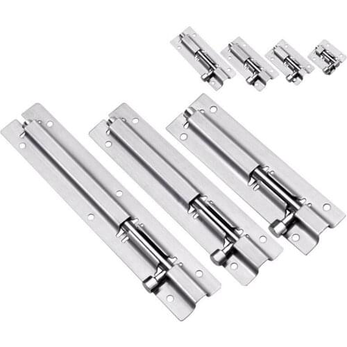 Stainless Steel Bolt Chinese Side Bolt 3-12 Inch Door Bolt 201/304 Size Square Ming Bolt