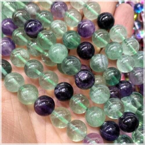 1 string natural green fluorite stone round ball spacer beads size 6mm 8mm 10mm 12mm wholesale gem stone beads