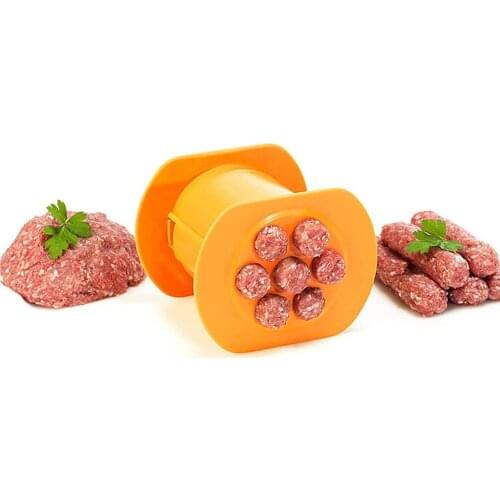 One Press Cevapcici Sausage Maker Manual Hot Dog Maker Meat Strip Squeezer Pasta Meatballs Rapid Prototyping Kitchen Tools