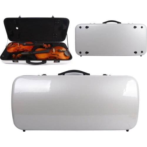 Violin/Viola Case Mixed Carbon Fiber Adjustable Size Double Violin case Strong Light