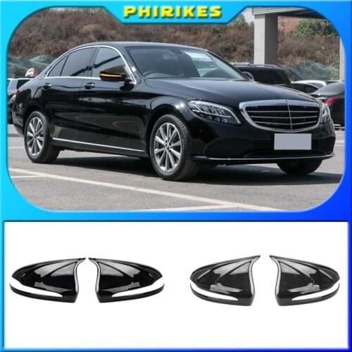 For Mercedes-Benz C260L Rearview Mirror Cover E-Class C-Class C200L E300L Carbon Fiber Reversing Shell S-Class GLC