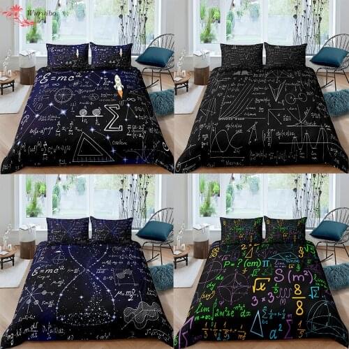 Homesky Seamless Geometry Bedding Set Bedding Cover Duvet Cover Bedclothes Quilt Cover Home Size Single Double King Textile Kid