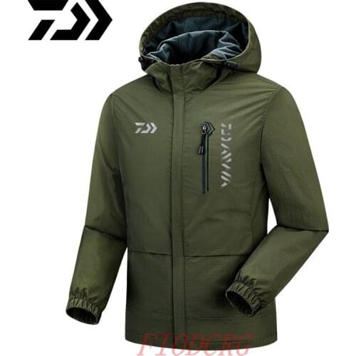 Daiwa Outdoors Fishing Jacket Warm Outwear Windproof Waterproof Jackets Chaquetas Male Military Travel Hiking Fishing Clothes