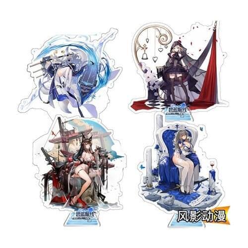 New Game Azur Lane Z23 FFNF Saint Louis IJN Amagi Hermione HMS Unicorn Cosplay Acrylic Figure Display Stand Model Plate Decor