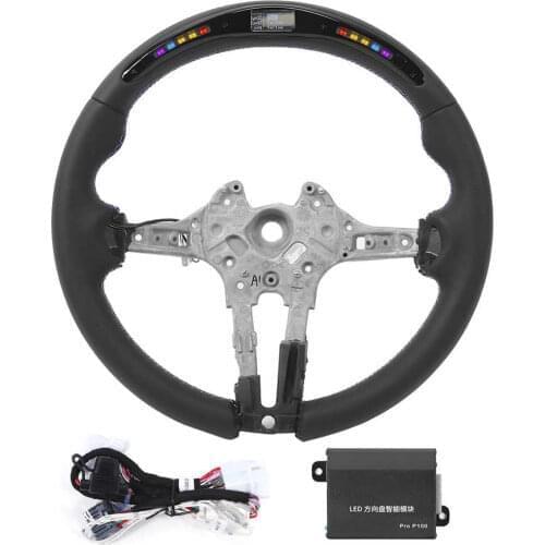 Nappa Leather LED Race Digital Display Steering Wheel Fit for M3 F80 M4 M2 F20 F22 F30 F32 M Sport 2013-2020 For M Performance
