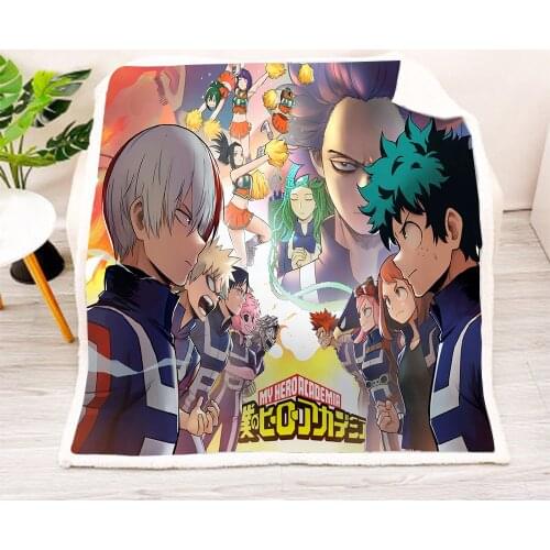 Pattern My hero academia Anime Blanket 3D full printed Wearable Blanket Adults/kids Fleece Blanket drop shippng style -2
