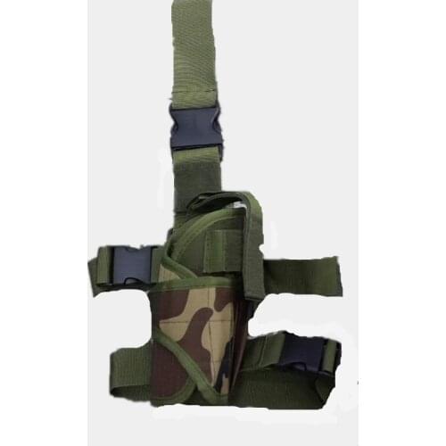 Wholesale 50pcs/lot Airsoft Tactical Military Pistol Drop Leg Thigh Holster Pouch Bag Left Hand