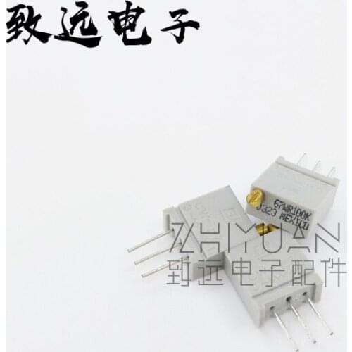 Original new 100% 67WR100K 104 100K multi turn adjustable resistance precision tuning potentiometer (SWITCH)