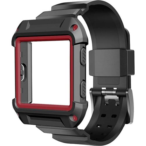 Silicone For Fitbit Blaze Bands Shockproof Slim Protective Frame Case with Strap Bands for Fitbit Blaze Smart Fitness Watch