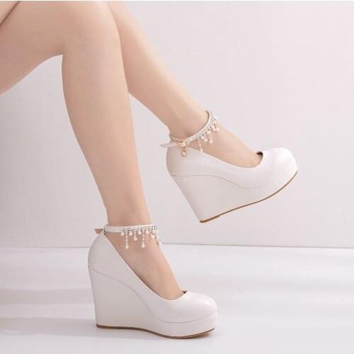 New Female Lolita Cute Mary Janes Platform Wedges High Heels womens Pumps Sweet Shoes