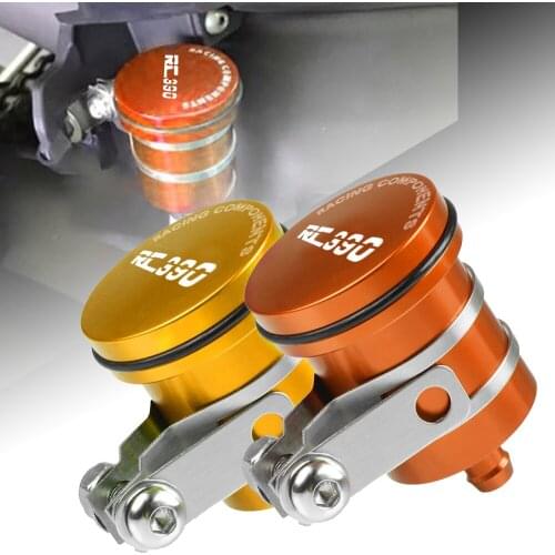 Universal Motorcycle For RC390 Rear Brake Fluid Reservoir Clutch Tank Oil Fluid Cup Cover RC 390 RC-390 2013-2018 2017 2016 2015