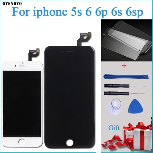 AAA+++ Quality 100% Good Working LCD Touch Screen Glass Digitizer Display Assembly For iPhone 6 6S 5s Plus Free Shipping +Gifts