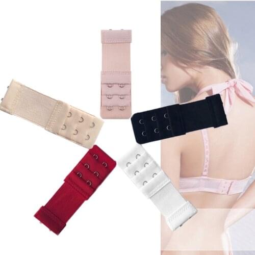 1 Pc High Quality Cloth Women 2 Hook Bra Extender Elastic Underwear Extension Strap Clip Expander Buckle Accessories
