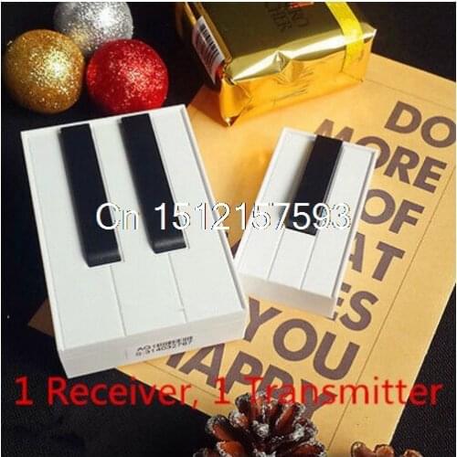 100M 315Mhz 25 Music Songs White Black Piano Digital Wireless Remote Control DoorBell 1 or 2 Transmitter 1 or 2 Receiver Beeper
