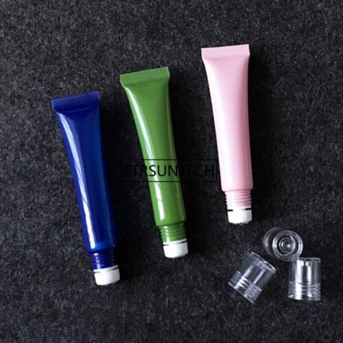 20ml/g High Empty Eye Cream roll ball Tube, Cosmetic Soft Hose Containers,Squeeze Skin Care Cream Soft Tube F1907