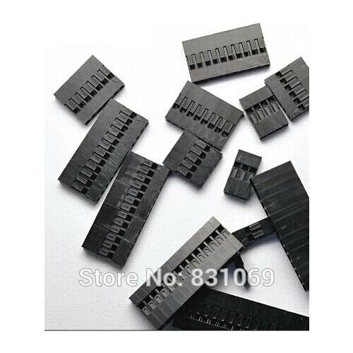 200pcs/Lot 2.54mm 1x9P 9P Dupont Connector Housing Female Brand New