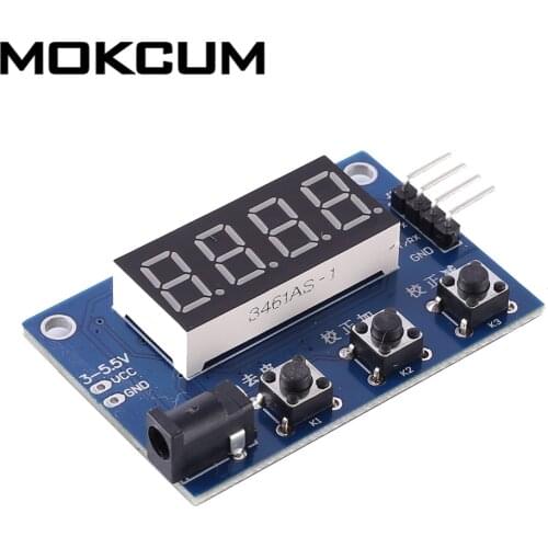 DC 3.3V 5V 4Bit Sensor Module Red Digital Tube Display Screen 9999g for HX711 Pressure Sensor Electronic Scale Module