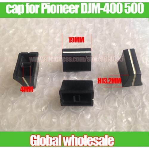 3pcs mixer potentiometer fader knob cap for Pioneer DJM-400 500 / L19MM * H13.2MM / hole 4MM