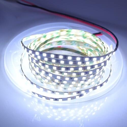 5M LED Strip Light SMD2835 120LEDs/M LED Tape 4MM PCB Flexible LED Ribbon for Backlight DC12V LED Light Strip for Decoration