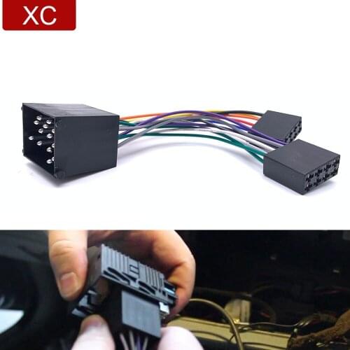 Car ISO Wiring Harness Adapter for BMW 3 5 7 8 Series E46 E39 for Opel Land Rover Discovery Mini Cable Plug Adaptor Connector