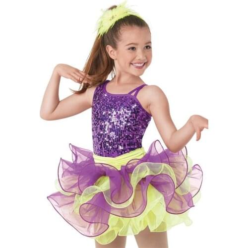 Ballet Dancing Dress Girls Dancing Performance Kids Stage Performance Costumes 4 Layers Female Ballet Dancing Wear D-0457