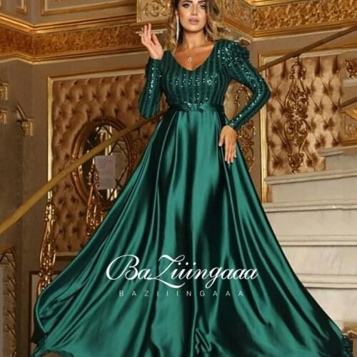 BAZIIINGAAA Luxury Woman Cocktail Dress Beaded Sequins Long Elegant Night Cocktail Party Formal Dresses for Wedding Plus Size