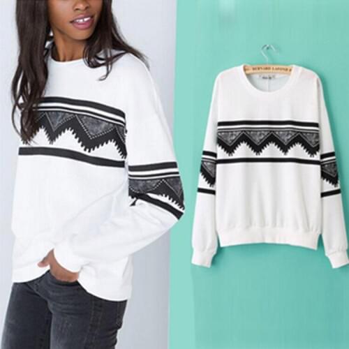 S-XL national style o neck long sleeve tops blouse autumn spring brand print blouse casual leisure street style blouse top