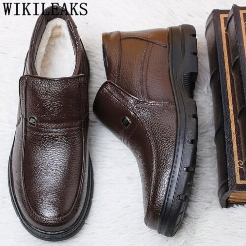 Black Boots Men Ankle Shoes Men Winter Shoes Men Snow Boots Leather Boots Zapatos De Hombre De Vestir Formal Erkek Bot Ayakkabi