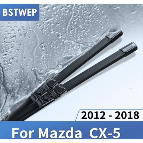 BSTWEP Windscreen Wiper Blades for Mazda CX-5 CX5 Fit Hook Arms / Push button arm 2012 2013 2014 2015 2016 2017 2018