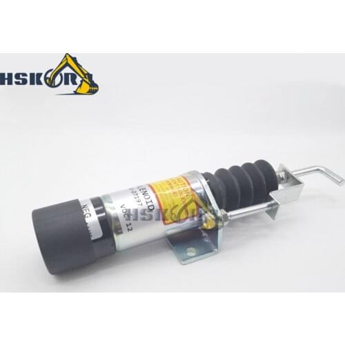 SA-3405T 366-07197 12V Stop Solenoid Valve Cut Down Solenoid Diesel Engine Shutdown Solenoid New for CAT excavator parts