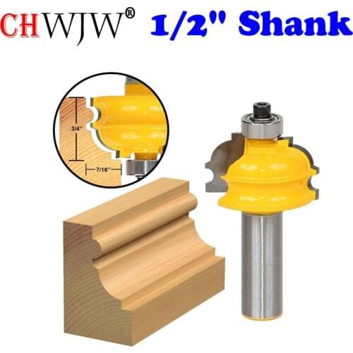 1PC Architectural Molding Router Bit - 1/2" Shank Line knife Woodworking cutter Tenon Cutter for Woodworking Tools