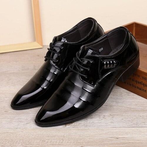 Classic Business Men Dress Shoes Fashion Elegant Formal Wedding Shoes Men Lace Up Office Oxford Shoes for Men