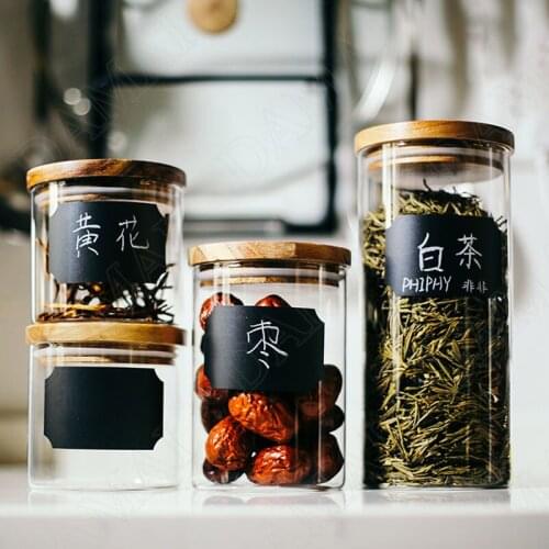 Creativity Glass Storage Jar with Lid Simplicity Seal Kitchen Cereal Dispenser Coffee Table Desktop Tea Leaves Organizer Tank