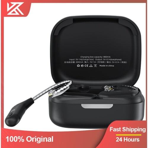 KZ AZ09 5.2 Bluetooth ear hook Wired Earphones Upgrade Cable Headphones HIFI Wireless Ear Hook With Charging Case For ZS10PRO
