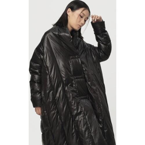 Fashionable Loose Winter Womens 90 White Duck Down European And American Fan Super Loose Long Cloak