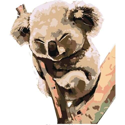 2020 New Animals Oil Painting By Numbers For Adults Paints By Number Canvas Painting Kits 50x40cm DIY Gift Home Decor