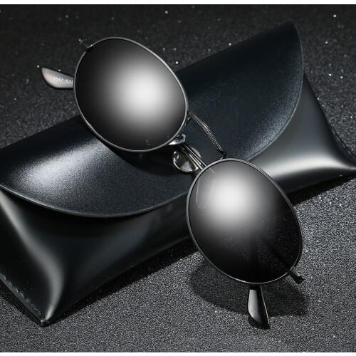 Metal Round Frame Polarized Outdoor Men Women Sunglasses Design Master Elaborate Design Fashionable Beach Driving Sun Glasses