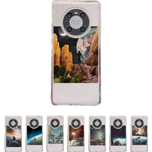 Interesting life and universe Phone Case Transparent For Huawei honor V 40 30 20 X note 10 pro lite max s Soft TPU Clear bags