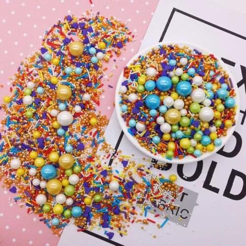 Edible Pearl Candy Beads Baking Cake Decoration Colorful Sugar Beads Cup Cake Ice Cream Decoration