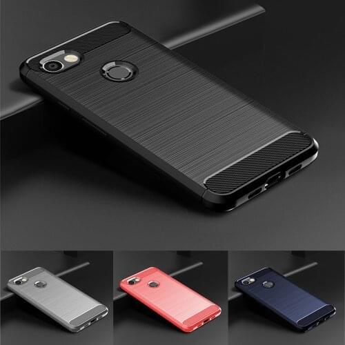 For Google Pixel 3a / Google Pixel 3a XL Carbon Fiber Brushed TPU Case Shockproof Anti Scratch Back Cover Google Pixel 3a XL