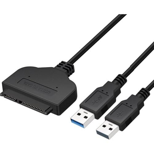 USB3.0 to SATA High Speed Adapter Cable 22 pin For 2.5 inch HDD/SSD Hard Disk Laptop With Extra Power